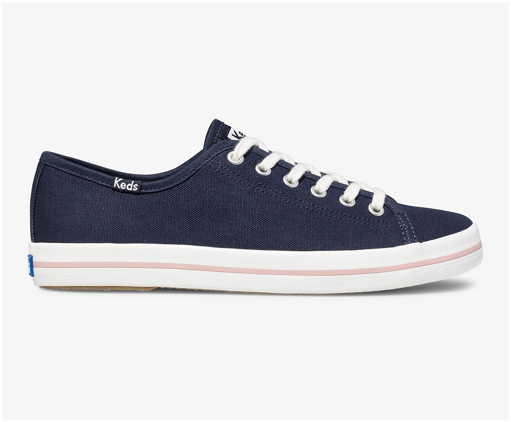 Basket Keds Femme Bleu Marine - Washable Kickstart | ZWS-98359397