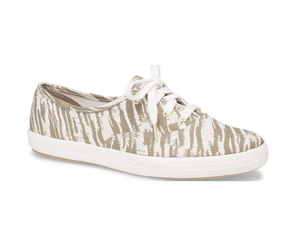 Basket Keds Femme Blanche - Washable Champion Animal | ROQ-89127137