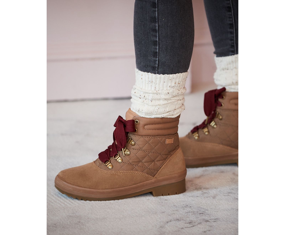 Bottes Keds Femme Marron - Camp Water-Resistant Suede W/ Thinsulate? | KUI-19158092