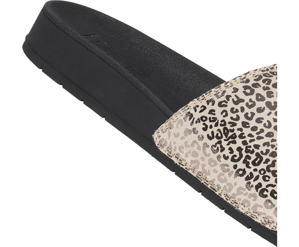 Sandales Keds Femme Noir/Doré - Bliss Ii Cuir Leopard | AJT-49074675