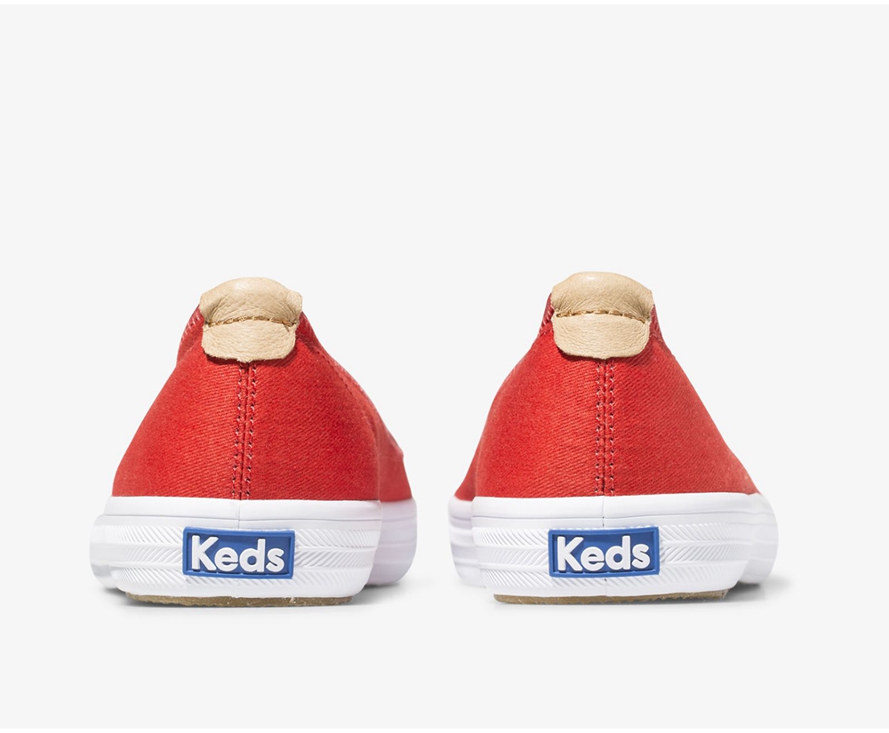 Slip Ons Keds Femme Rouge - Bryn | KOF-71130013