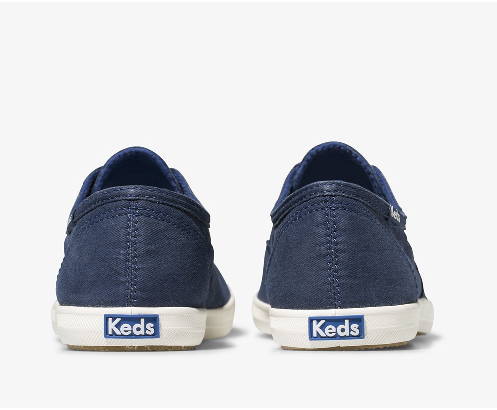 Slip Ons Keds Femme Bleu - Chillax Seasonal Washable | DFC-39951562