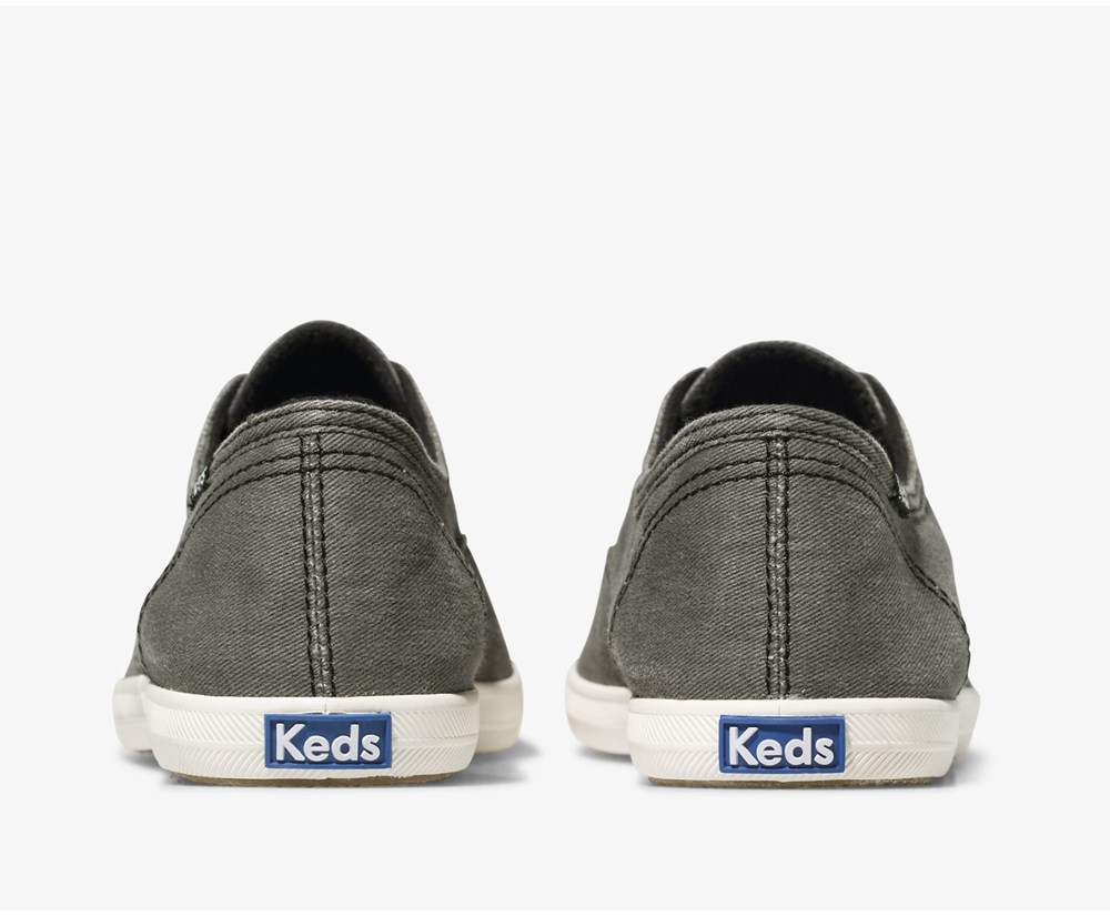 Slip Ons Keds Femme Grise Foncé - Chillax Seasonal Washable | JOX-12868175