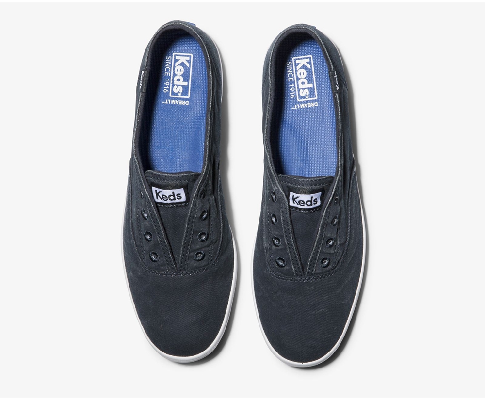 Slip Ons Keds Femme Bleu Marine - Chillax Washable | IBD-67070836