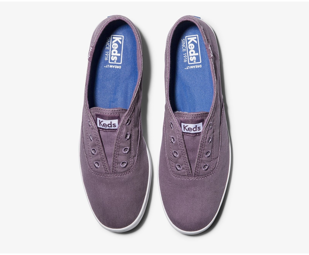 Slip Ons Keds Femme Violette - Chillax Washable | RRC-09218452