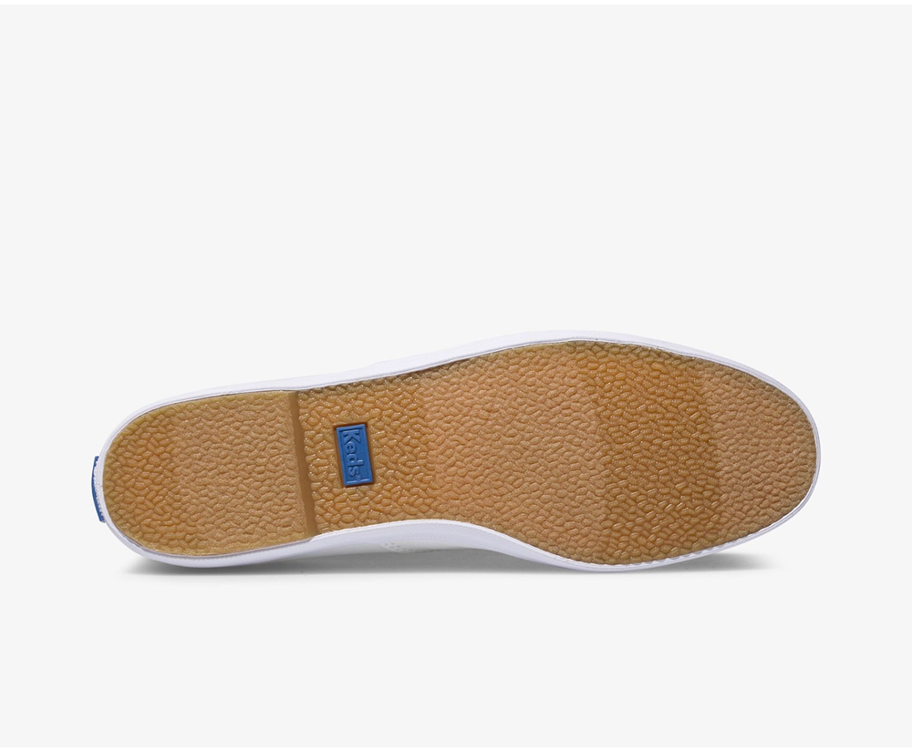 Slip Ons Keds Femme Blanche - Chillax Basics | QNE-96637989