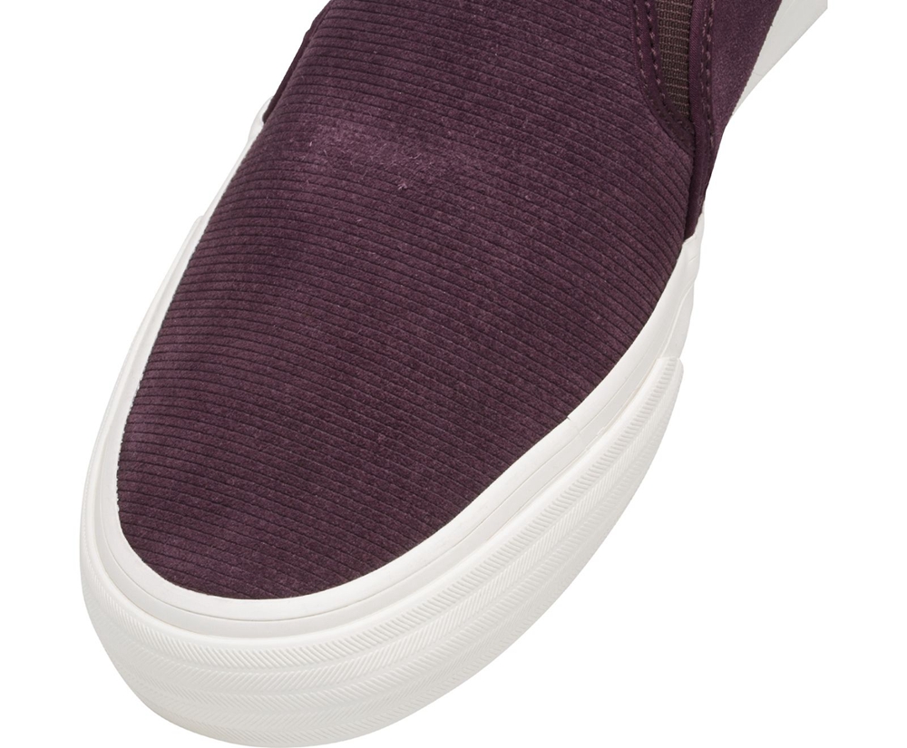 Slip Ons Keds Femme Violette - Double Decker Suede | ZTC-59230613