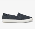 Slip Ons Keds Femme Noir - Clipper Washed Solids | WHZ-77625526