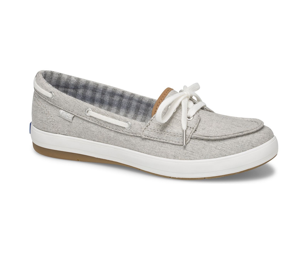 Slip Ons Keds Femme Grise - Charter Chambray | KBX-22836544