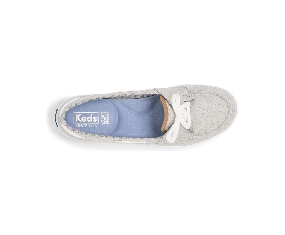 Slip Ons Keds Femme Grise - Charter Chambray | KBX-22836544