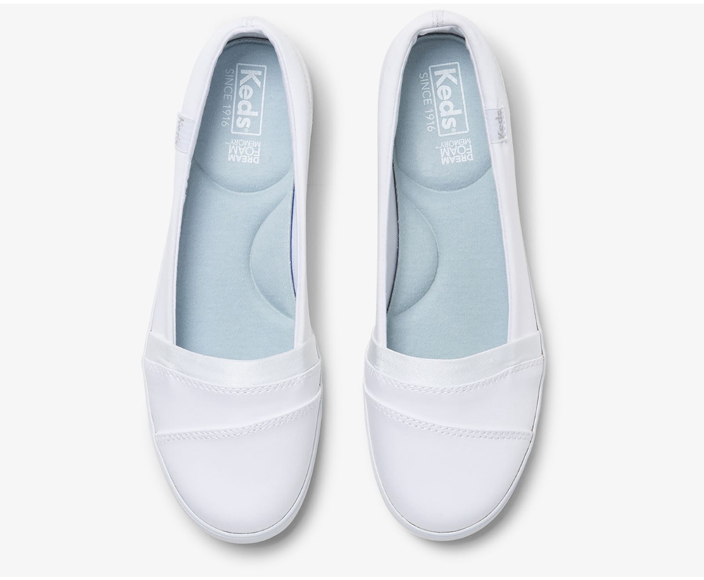 Slip Ons Keds Femme Blanche - Carmel | SKZ-00429953